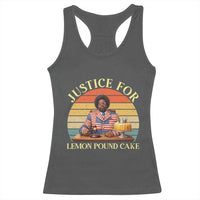 Justice For Lemon Pound Cake Racerback Tank Top Retro Rap Free Speech