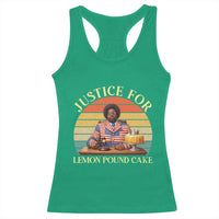 Justice For Lemon Pound Cake Racerback Tank Top Retro Rap Free Speech