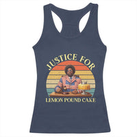 Justice For Lemon Pound Cake Racerback Tank Top Retro Rap Free Speech