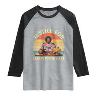 Justice For Lemon Pound Cake Raglan Shirt Retro Rap Free Speech