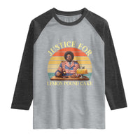 Justice For Lemon Pound Cake Raglan Shirt Retro Rap Free Speech