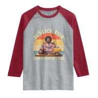Justice For Lemon Pound Cake Raglan Shirt Retro Rap Free Speech