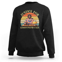 Justice For Lemon Pound Cake Sweatshirt Retro Rap Free Speech