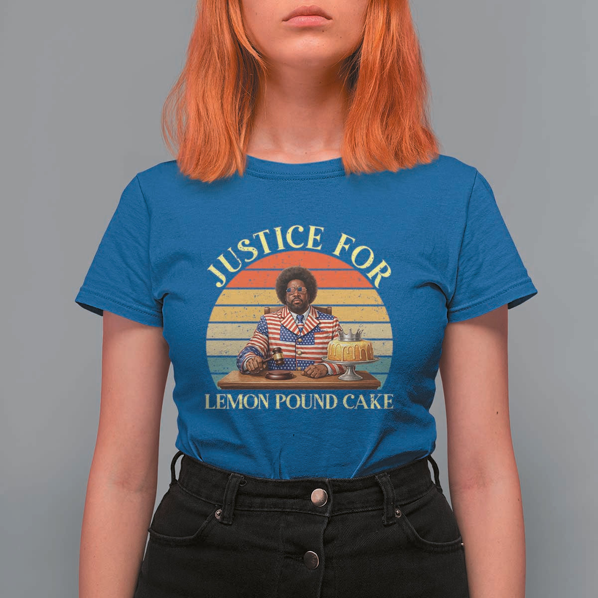 Justice For Lemon Pound Cake T Shirt For Women Retro Rap Free Speech