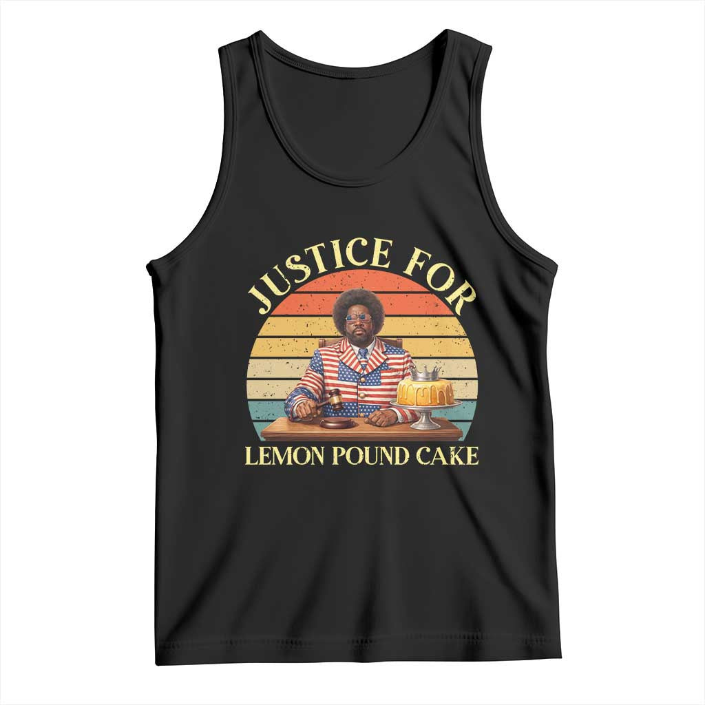 Justice For Lemon Pound Cake Tank Top Retro Rap Free Speech