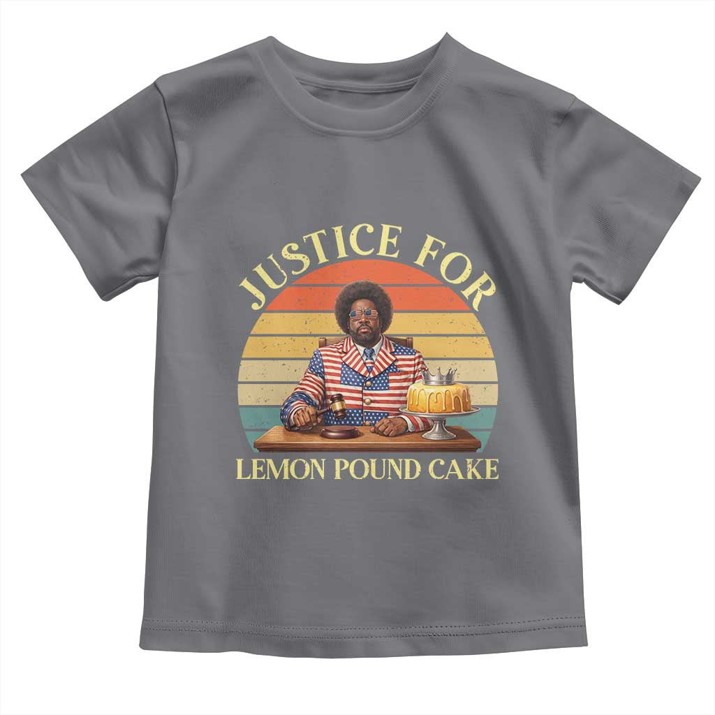 Justice For Lemon Pound Cake Toddler T Shirt Retro Rap Free Speech