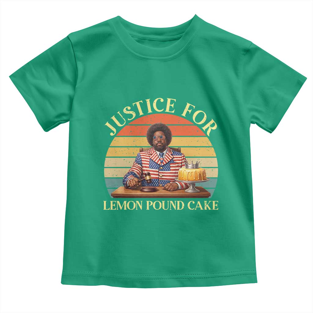 Justice For Lemon Pound Cake Toddler T Shirt Retro Rap Free Speech