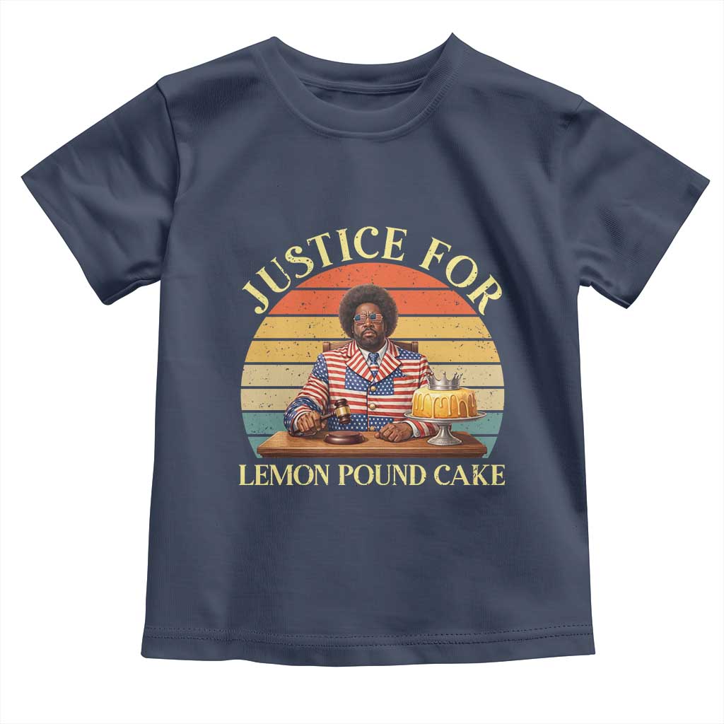 Justice For Lemon Pound Cake Toddler T Shirt Retro Rap Free Speech