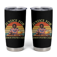 Justice For Lemon Pound Cake Tumbler Cup Retro Rap Free Speech