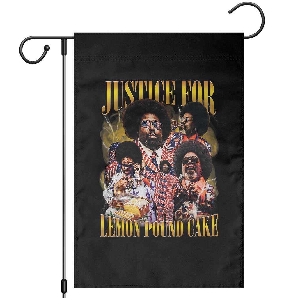 Justice For Lemon Pound Cake Bootleg Graphic Garden Flag Retro Rap Free Speech