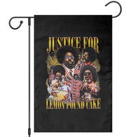 Justice For Lemon Pound Cake Bootleg Graphic Garden Flag Retro Rap Free Speech