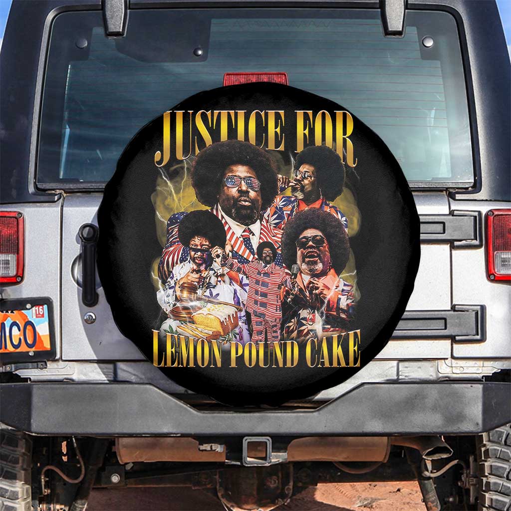 Justice For Lemon Pound Cake Bootleg Graphic Spare Tire Cover Retro Rap Free Speech