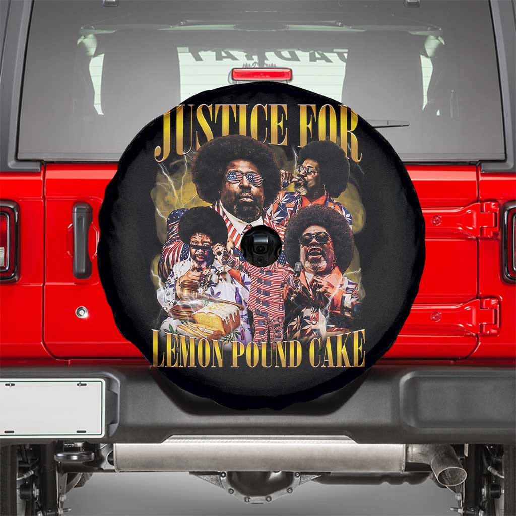 Justice For Lemon Pound Cake Bootleg Graphic Spare Tire Cover Retro Rap Free Speech