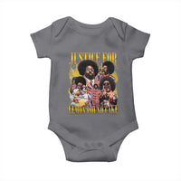 Justice For Lemon Pound Cake Bootleg Graphic Baby Onesie Retro Rap Free Speech