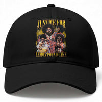 Justice For Lemon Pound Cake Bootleg Graphic Baseball Cap Retro Rap Free Speech
