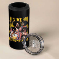 Justice For Lemon Pound Cake Bootleg Graphic 4 in 1 Can Cooler Tumbler Retro Rap Free Speech