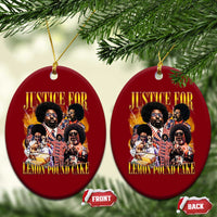 Justice For Lemon Pound Cake Bootleg Graphic Ceramic Ornament Retro Rap Free Speech