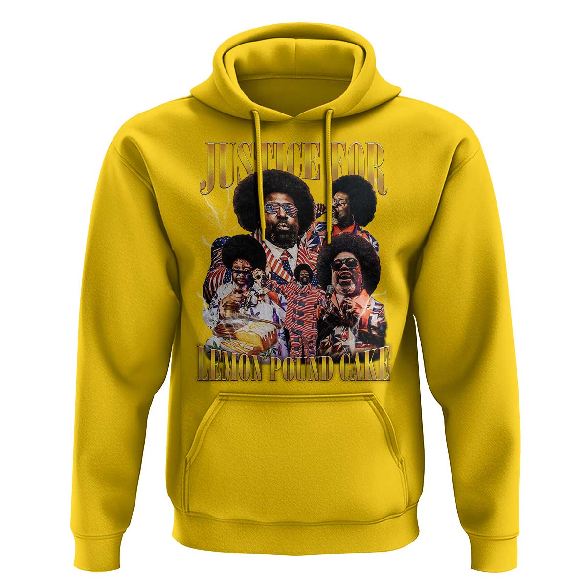 Justice For Lemon Pound Cake Bootleg Graphic Hoodie Retro Rap Free Speech