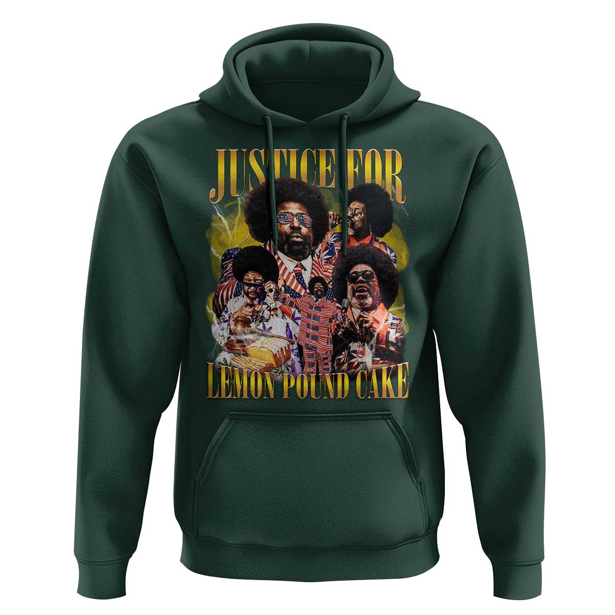 Justice For Lemon Pound Cake Bootleg Graphic Hoodie Retro Rap Free Speech