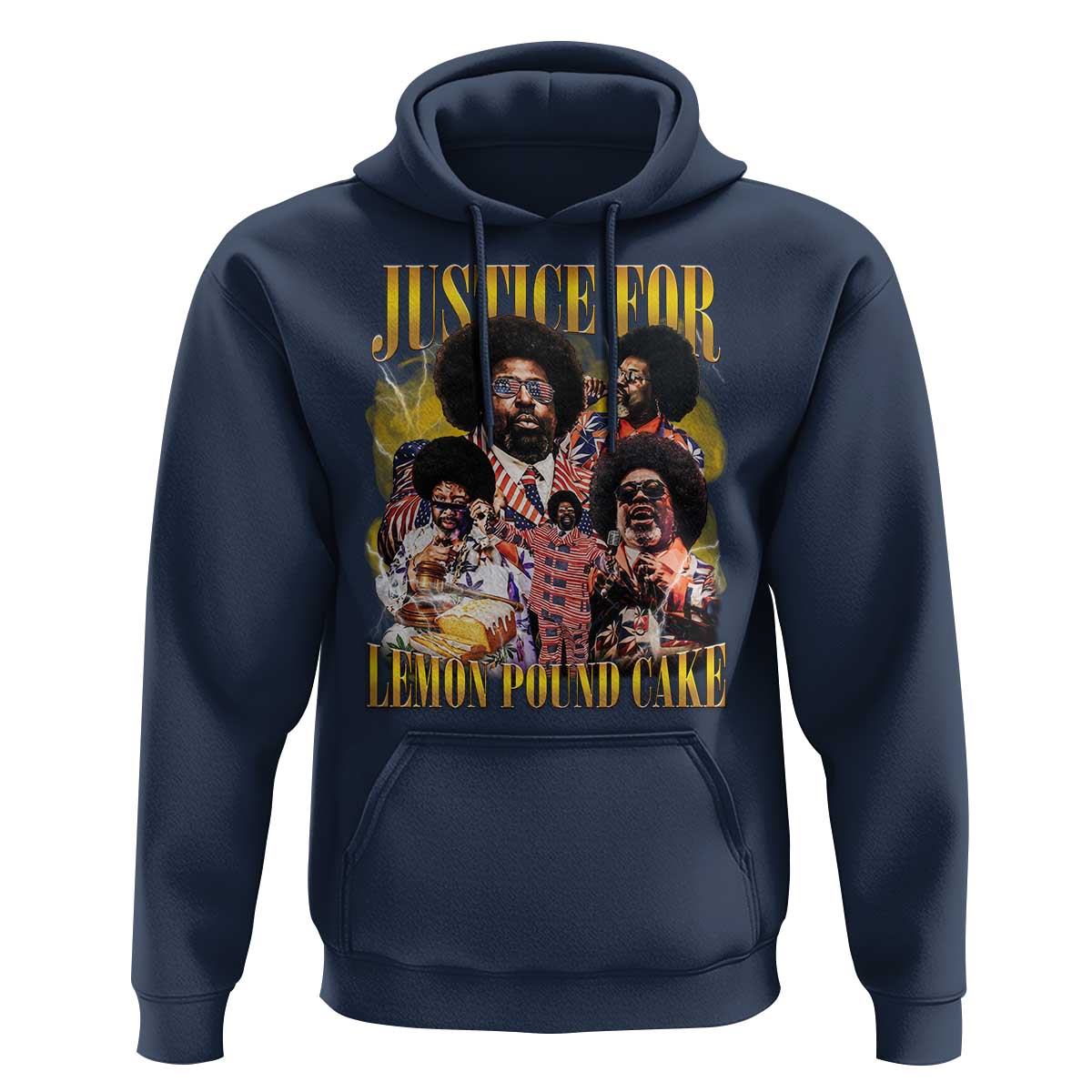 Justice For Lemon Pound Cake Bootleg Graphic Hoodie Retro Rap Free Speech