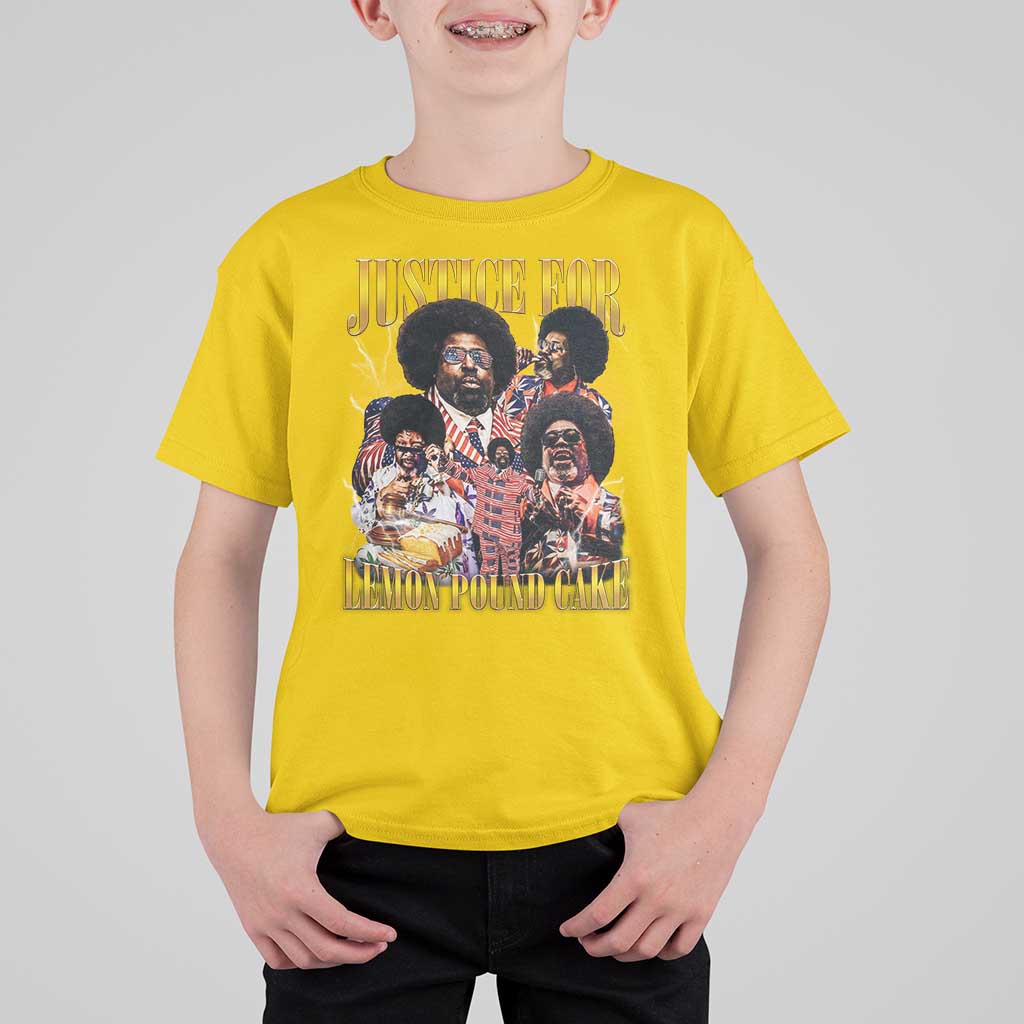 Justice For Lemon Pound Cake Bootleg Graphic T Shirt For Kid Retro Rap Free Speech