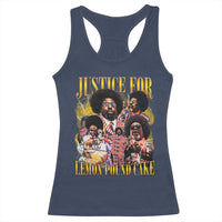 Justice For Lemon Pound Cake Bootleg Graphic Racerback Tank Top Retro Rap Free Speech
