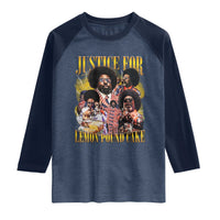 Justice For Lemon Pound Cake Bootleg Graphic Raglan Shirt Retro Rap Free Speech