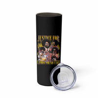 Justice For Lemon Pound Cake Bootleg Graphic Skinny Tumbler Retro Rap Free Speech