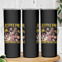 Justice For Lemon Pound Cake Bootleg Graphic Skinny Tumbler Retro Rap Free Speech