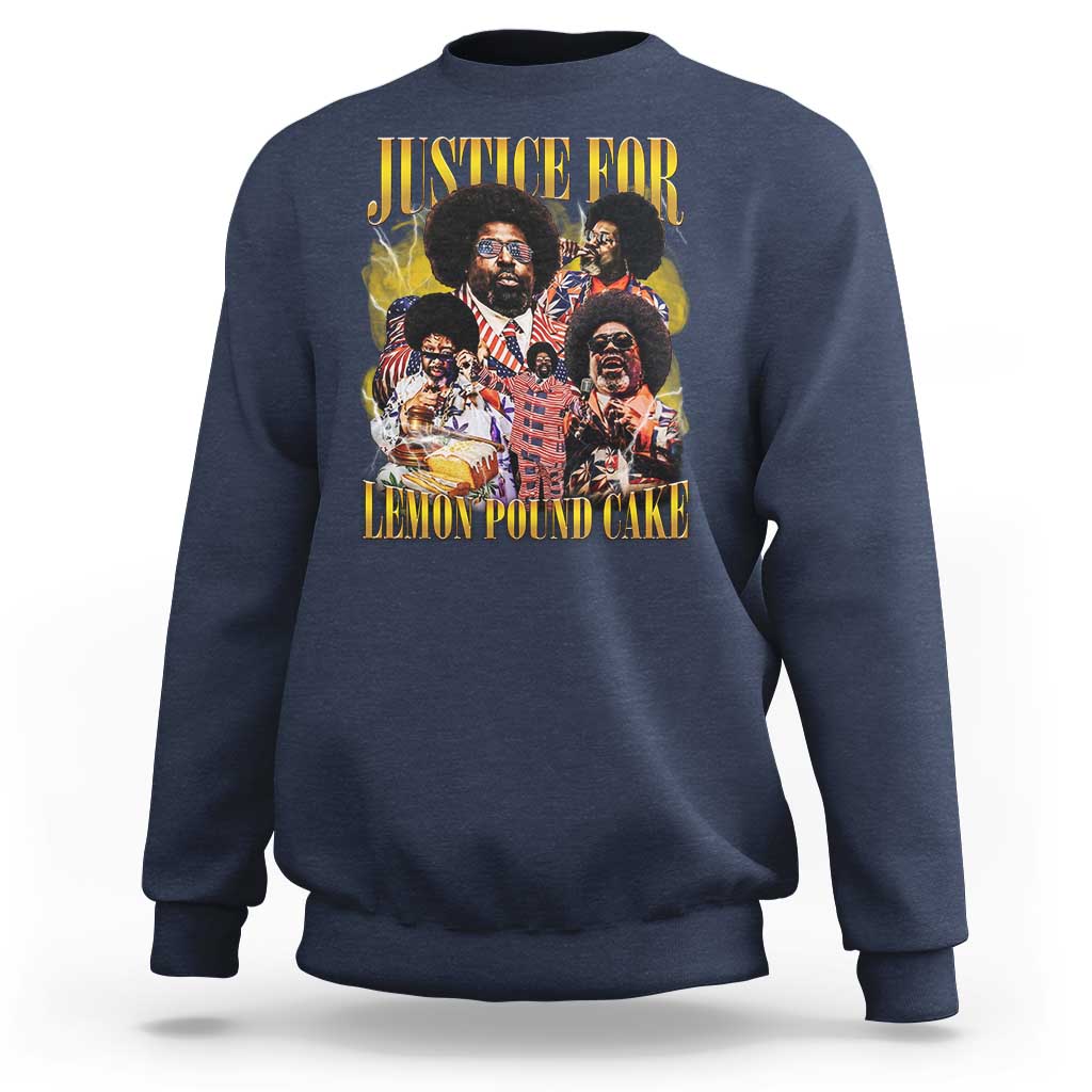 Justice For Lemon Pound Cake Bootleg Graphic Sweatshirt Retro Rap Free Speech