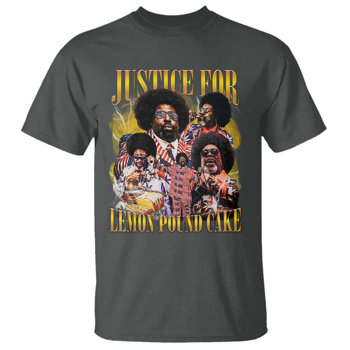 Justice For Lemon Pound Cake Bootleg Graphic T Shirt Retro Rap Free Speech