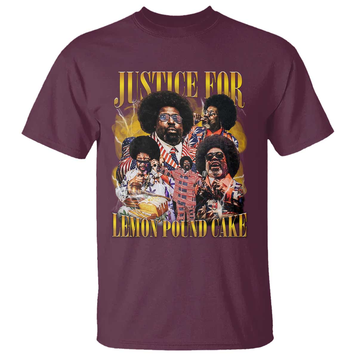 Justice For Lemon Pound Cake Bootleg Graphic T Shirt Retro Rap Free Speech