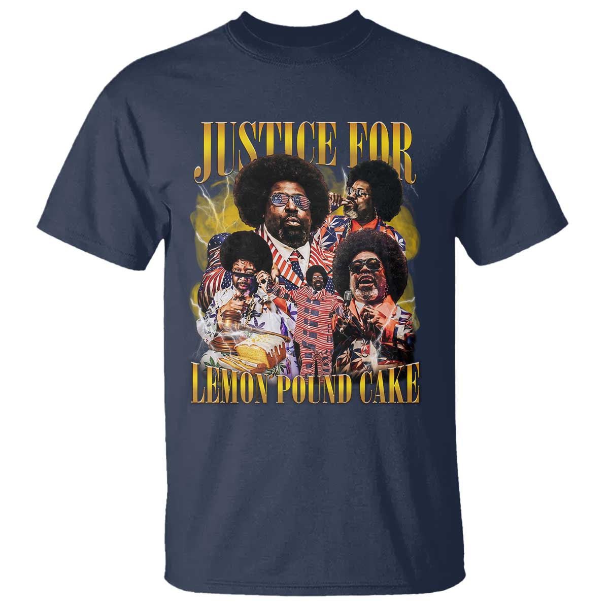 Justice For Lemon Pound Cake Bootleg Graphic T Shirt Retro Rap Free Speech