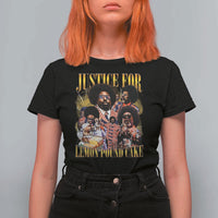 Justice For Lemon Pound Cake Bootleg Graphic T Shirt For Women Retro Rap Free Speech