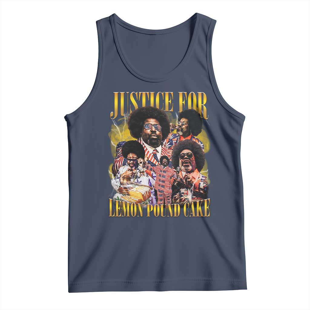 Justice For Lemon Pound Cake Bootleg Graphic Tank Top Retro Rap Free Speech