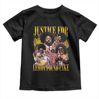 Justice For Lemon Pound Cake Bootleg Graphic Toddler T Shirt Retro Rap Free Speech