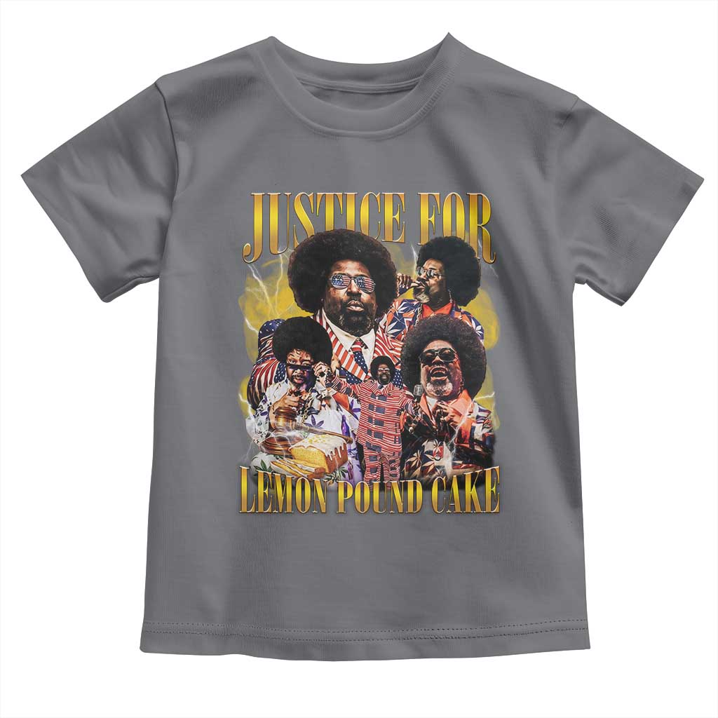 Justice For Lemon Pound Cake Bootleg Graphic Toddler T Shirt Retro Rap Free Speech