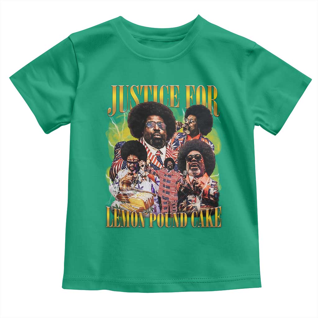 Justice For Lemon Pound Cake Bootleg Graphic Toddler T Shirt Retro Rap Free Speech