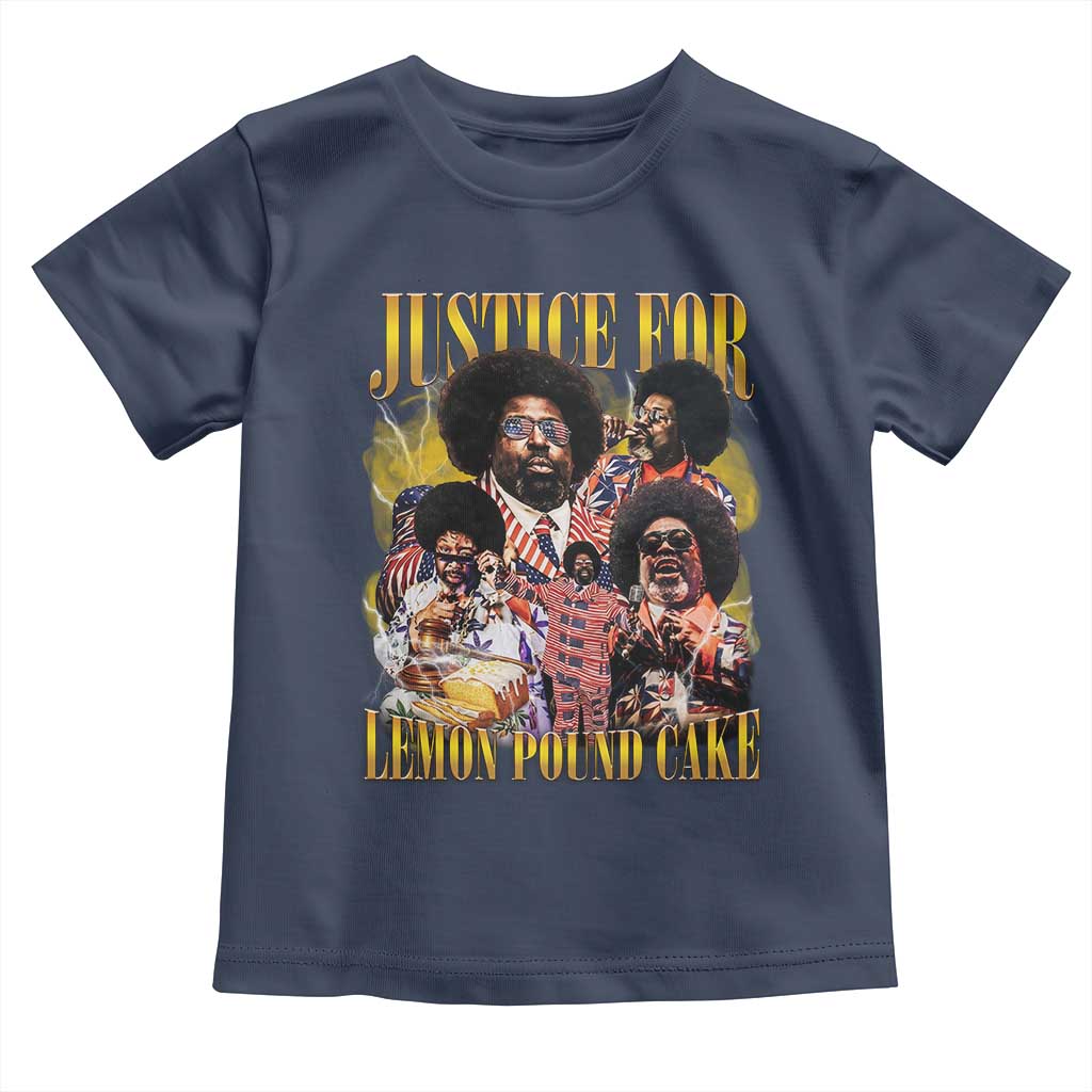 Justice For Lemon Pound Cake Bootleg Graphic Toddler T Shirt Retro Rap Free Speech