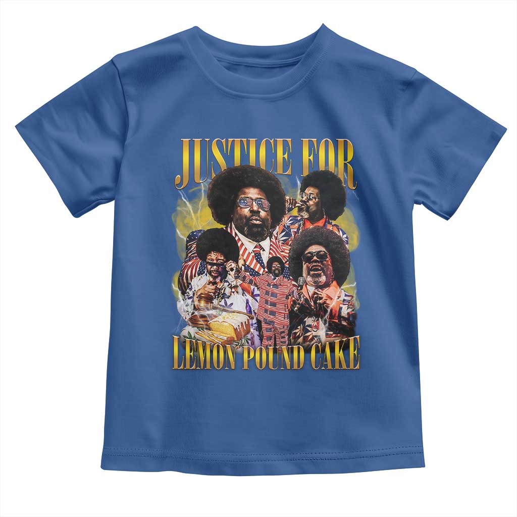 Justice For Lemon Pound Cake Bootleg Graphic Toddler T Shirt Retro Rap Free Speech