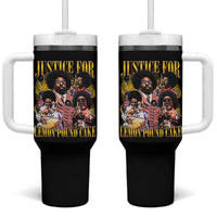 Justice For Lemon Pound Cake Bootleg Graphic Tumbler With Handle Retro Rap Free Speech