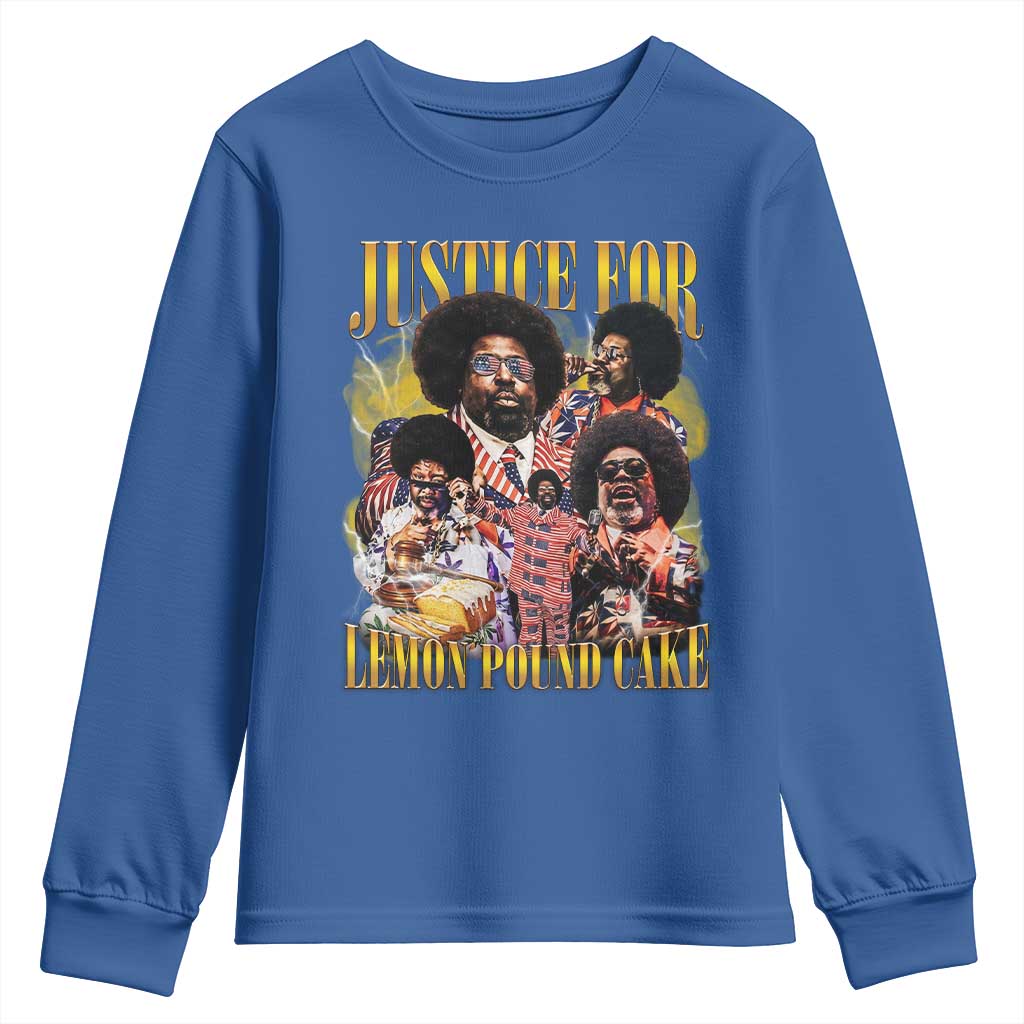 Justice For Lemon Pound Cake Bootleg Graphic Youth Sweatshirt Retro Rap Free Speech