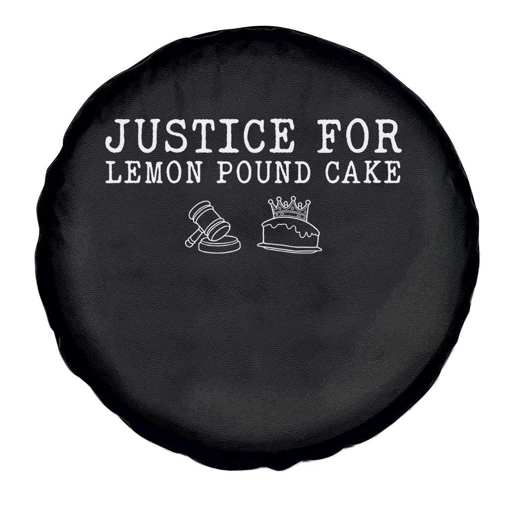 Justice For Lemon Pound Cake Spare Tire Cover Funny Dessert Meme