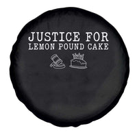 Justice For Lemon Pound Cake Spare Tire Cover Funny Dessert Meme