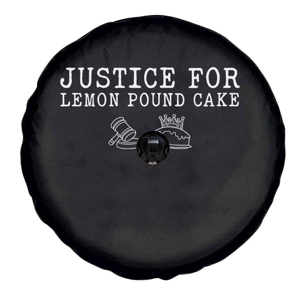 Justice For Lemon Pound Cake Spare Tire Cover Funny Dessert Meme