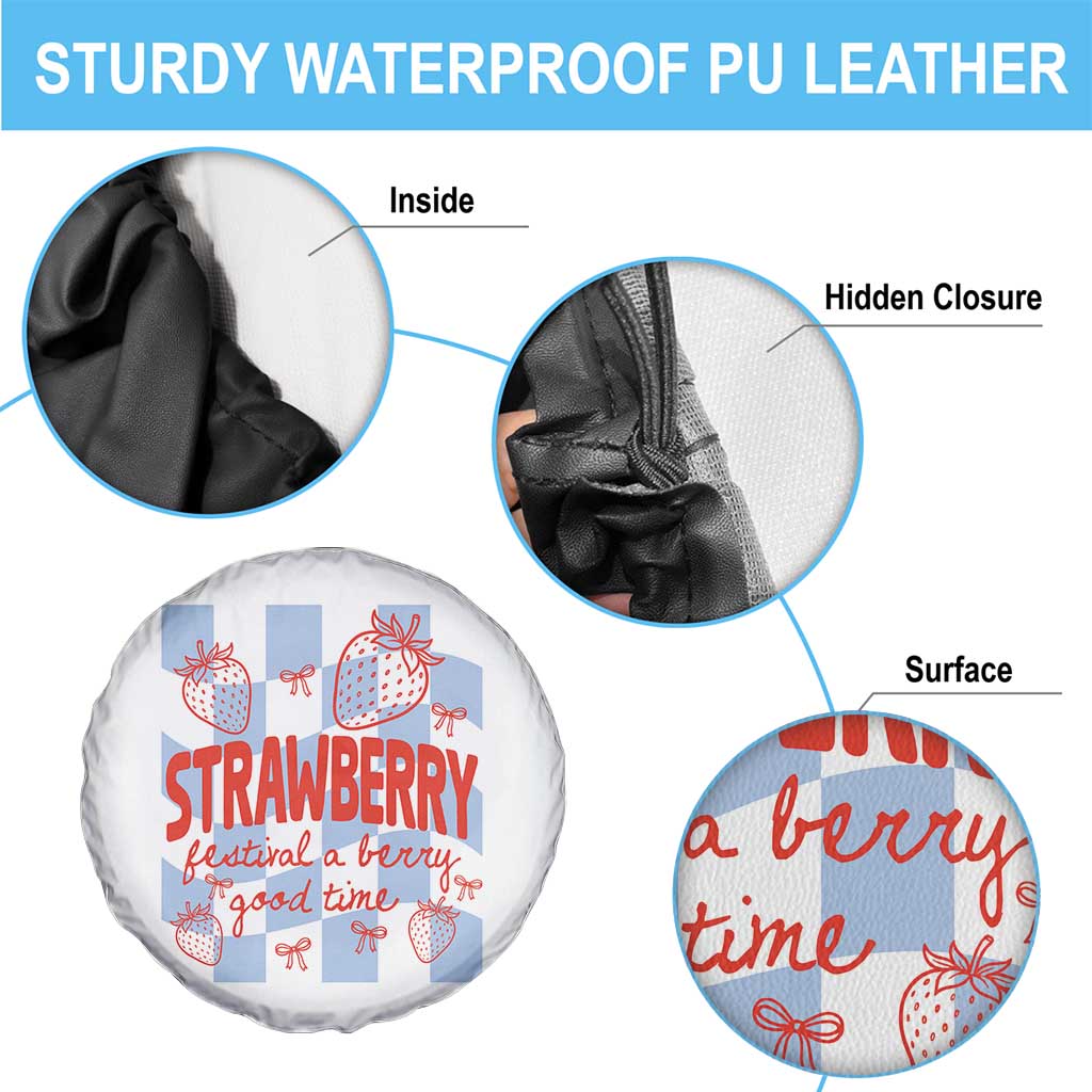 Strawberry Festival Spare Tire Cover 1968 A Berry Good Time Summer