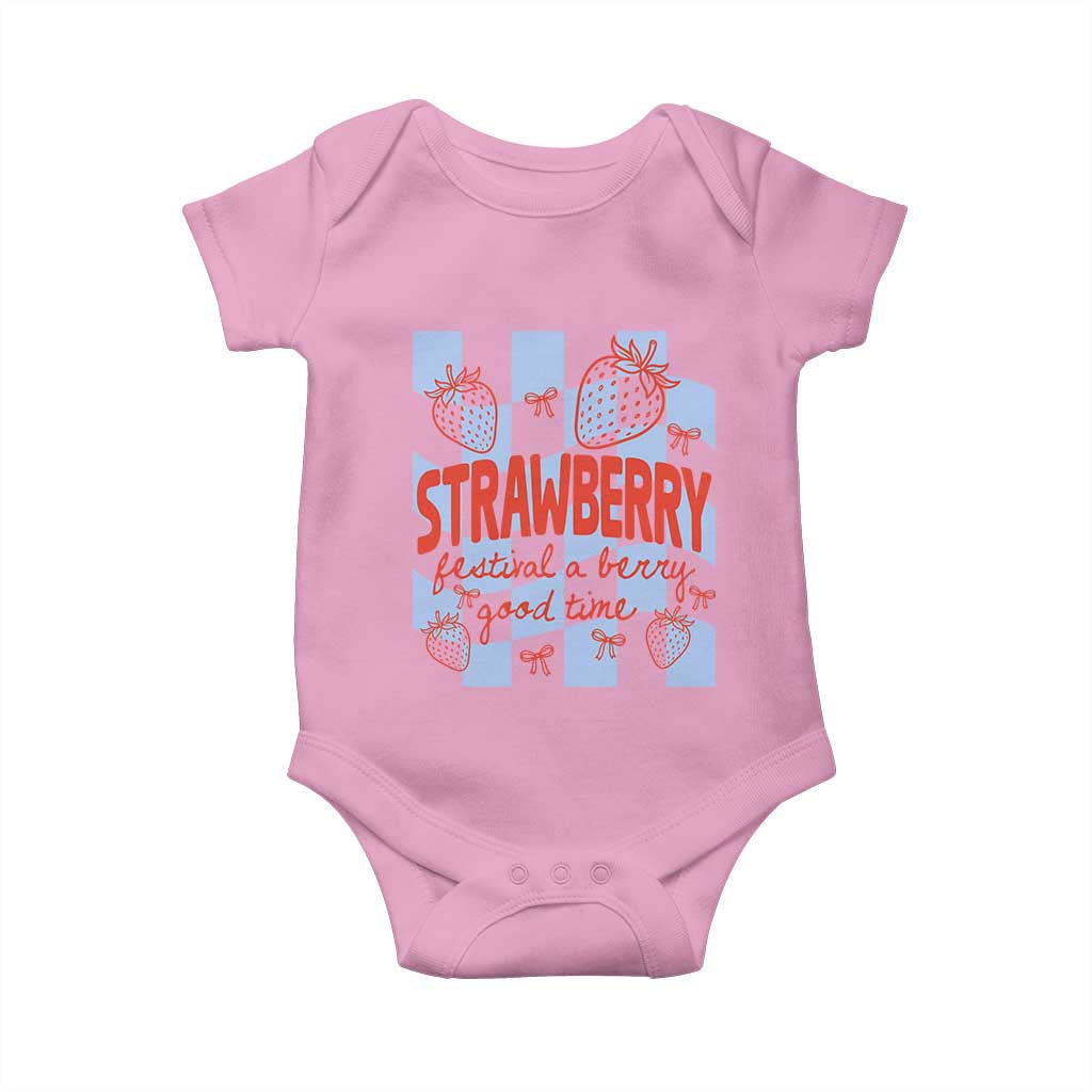 Strawberry Festival Baby Onesie 1968 A Berry Good Time Summer