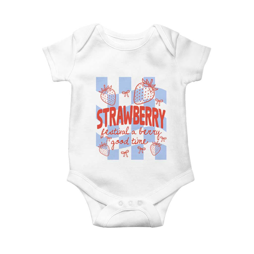 Strawberry Festival Baby Onesie 1968 A Berry Good Time Summer