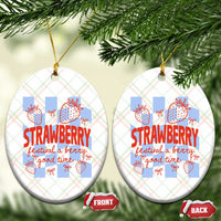 Strawberry Festival Ceramic Ornament 1968 A Berry Good Time Summer