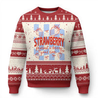 Strawberry Festival Ugly Christmas Sweater 1968 A Berry Good Time Summer